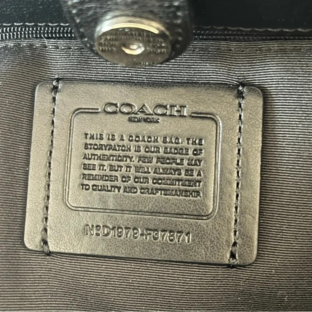 Coach Metallic Hologram Avenue Tote F37871 | Iridescent Leather Bag Large - Picture 12 of 16